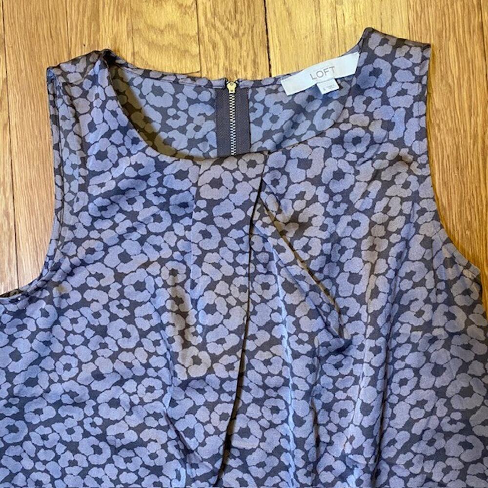 Ann Taylor LOFT Womens Size Small Cami Sleeveless Mauve & Taupe Top Shirt - Picture 4 of 9